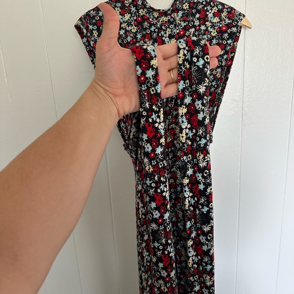 Free People Vibe Check One-Piece Jumpsuit – Black Ditsy Shell Combo – XS - Picture 10 of 12